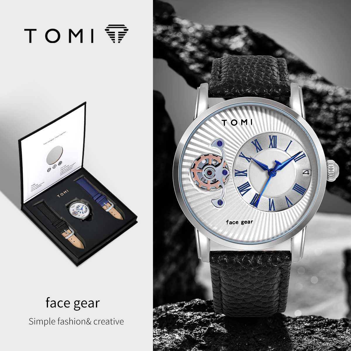 Omega Watch Constellation - TOMI Classic Minimalist Men's Watch Gift