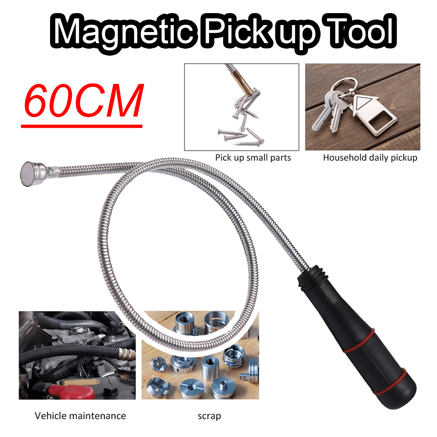 Spring Bar Tool Set - Foldable Strong Magnetic Pickup Tool ,