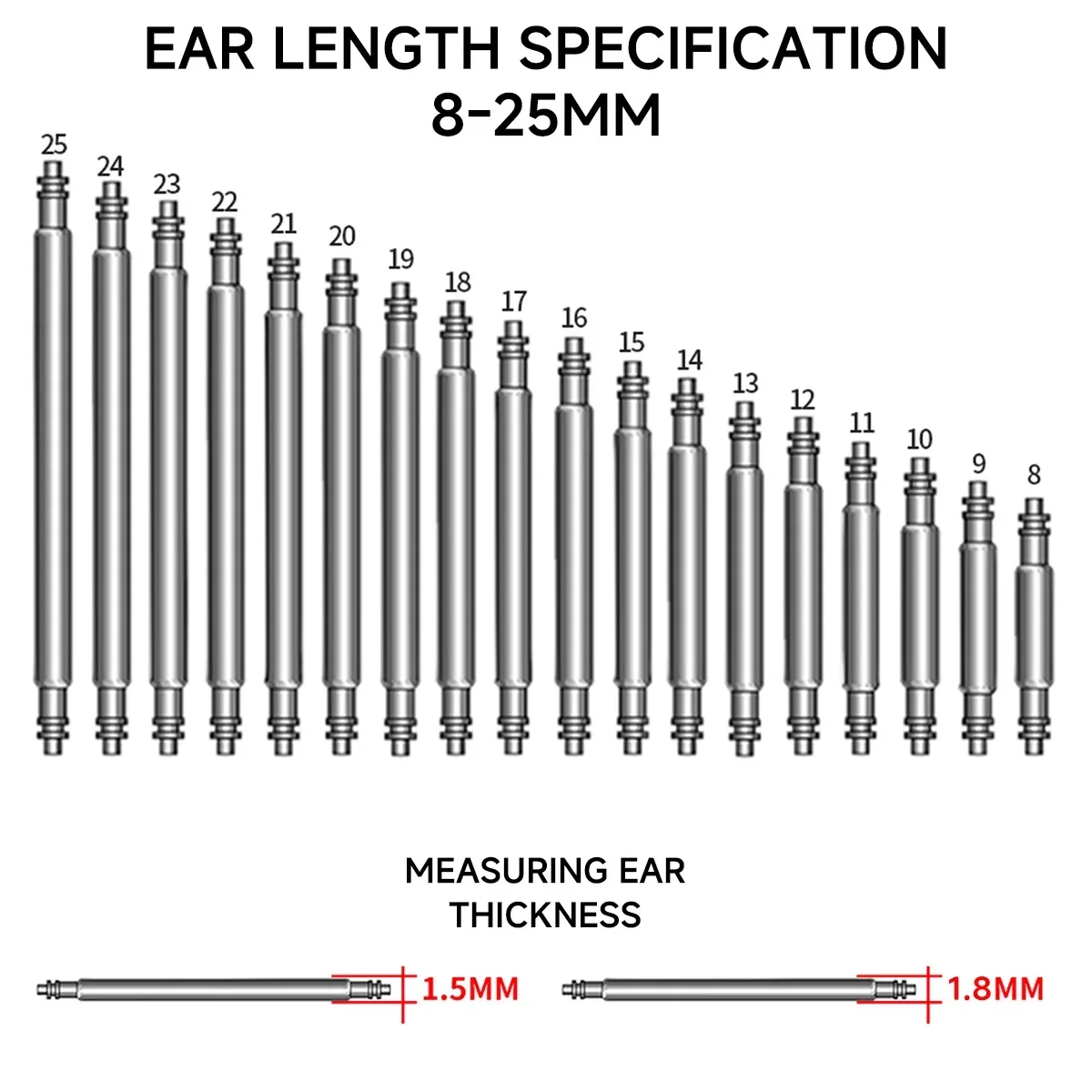 360PCS/Box 8-25mm Stainless St - Spring Bar Tool Set review and price
